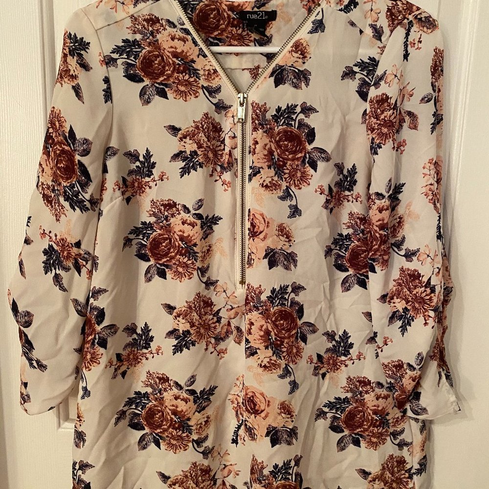 Floral Zip Tunic